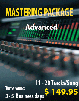 Mastering Package Standard 11 to 20 Tracks/Song