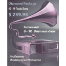 This is our Diamond Mixing Package 40 to 49 Tracks/Song